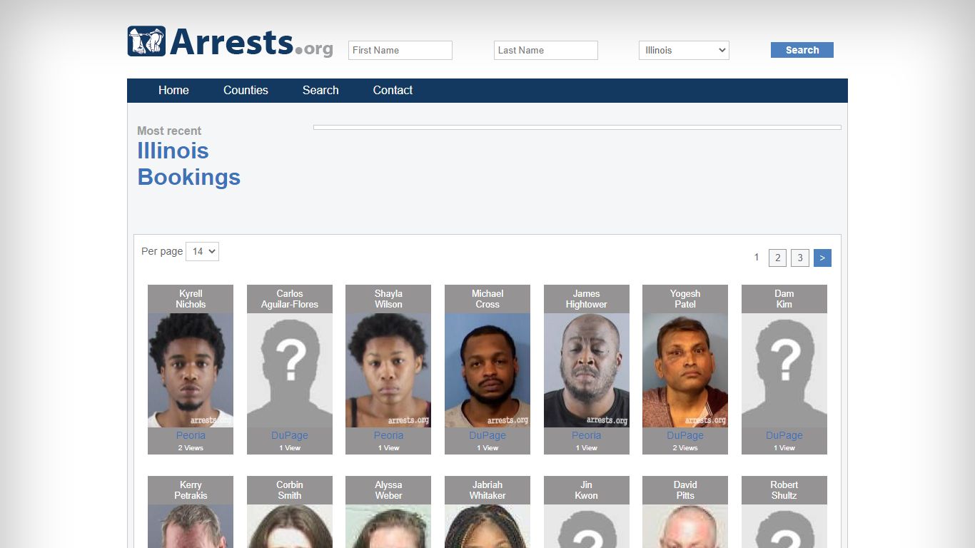 Illinois Arrests and Inmate Search